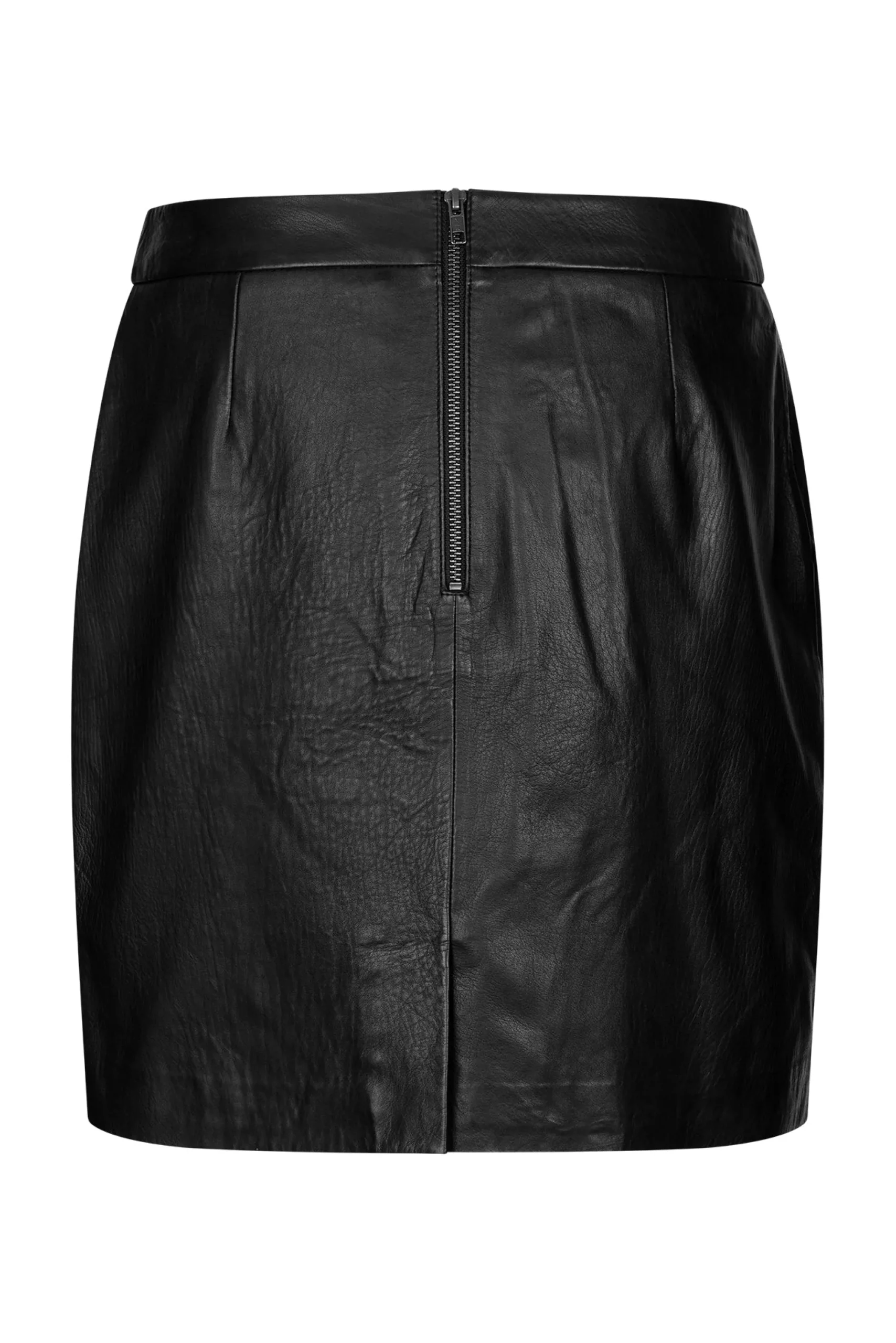 AquaLL Short Leather Skirt
